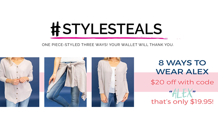 Style Steals at Cents of Style! CUTE Waffle Top – Just $19.95! FREE SHIPPING!