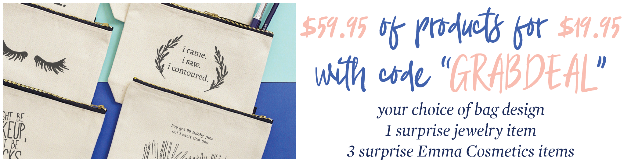 Cents of Style 2 For Tuesday – Cosmetic and Jewelry Grab Bag – $59.95 value For $19.95! FREE SHIPPING!