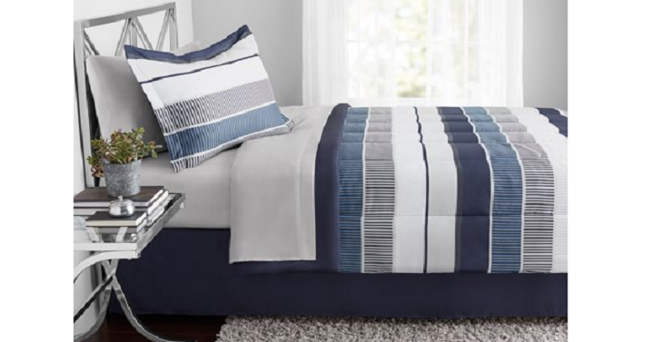 Stripe Bed in a Bag Bedding Only $29.96!