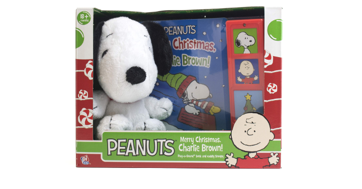 Peanuts Merry Christmas, Charlie Brown! Play-a-Sound Board Book & Plush Toy Only $3.74! (Reg. $18)