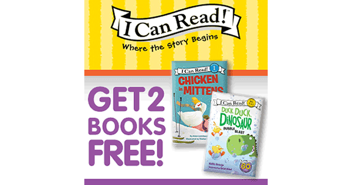 Get Two Books FREE! Give your child the gift of reading!