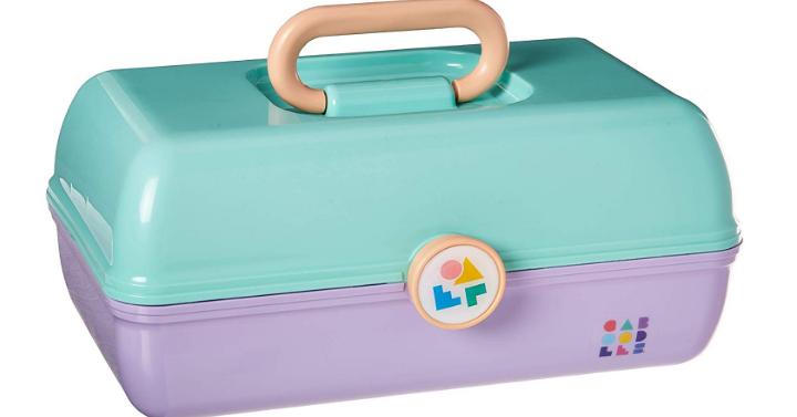 Caboodles On-the-Go Girl Sea foam Lid and Lavender Base Vintage Case – Only $12.97!