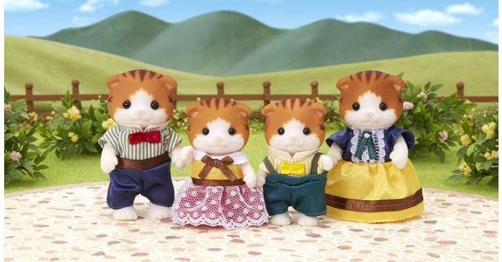 Calico Critters Maple Cat Family – Only $12.98!