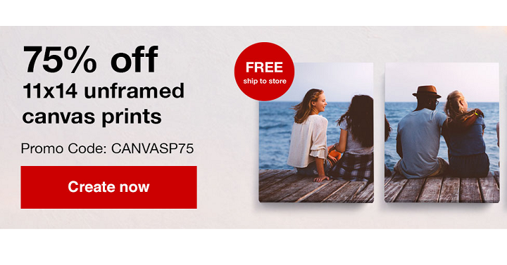 CVS: 11×14 Unframed Canvas Photo Print Only $10!
