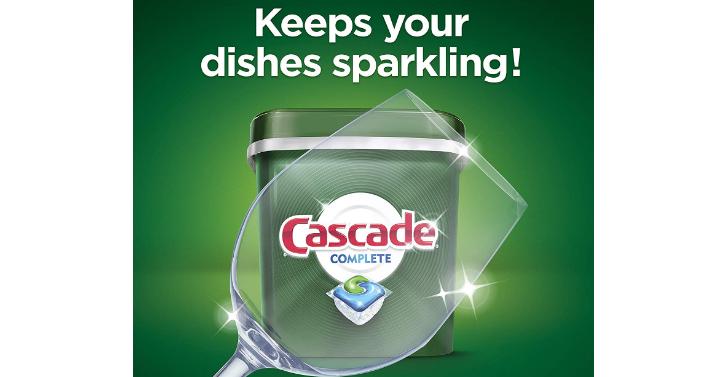 Cascade Complete ActionPacs Dishwasher Detergent, Fresh Scent, 78 Count – Only $11.55!