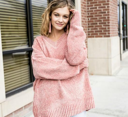 Chenille Boyfriend Sweater – Only $25.99!
