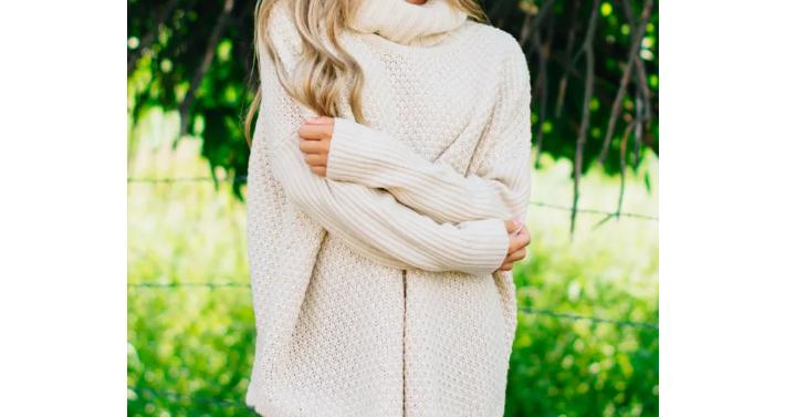 Chunky Cowl Sweater – Only $34.99!
