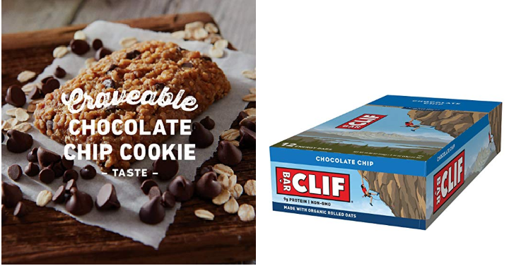 CLIF BAR Energy Bars Chocolate Chip (12 Count) Only $8.79 Shipped!