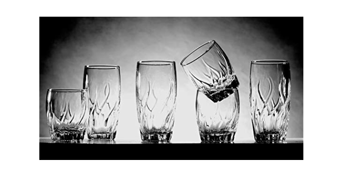 Anchor Hocking Central Park Small and Large Drinking Glasses, 16-Piece Glassware Set Only $10.74!