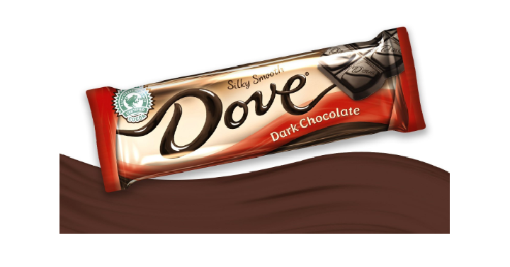 Dove Dark Chocolate Singles Size Candy Bar 1.44-Ounce Bar (18-Count) Only $10.68!