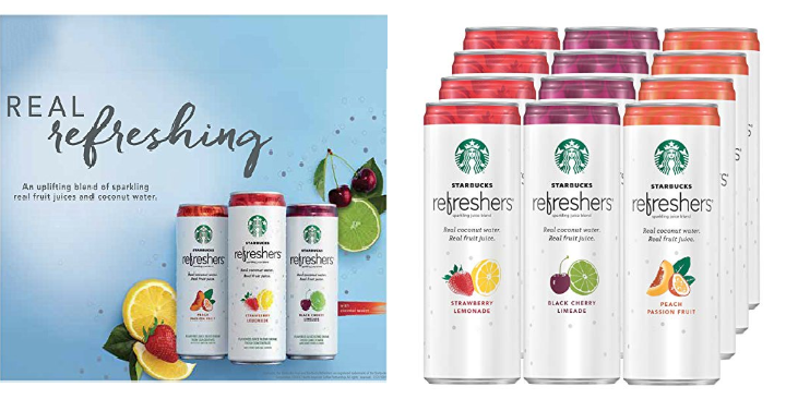 Starbucks Refreshers with Coconut Water 12 fl oz. cans (12 Pack) Only $11.68 Shipped!
