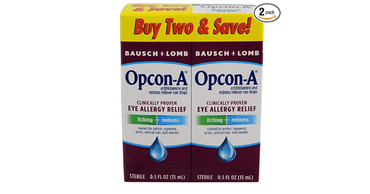 Opcon-A Eye Drops 15 ml, 2 Count Only $1.37 Shipped! That’s Only $0.69 Each!