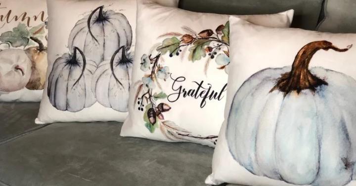 Watercolor Style Fall Pillow Cover – Only $7.99!