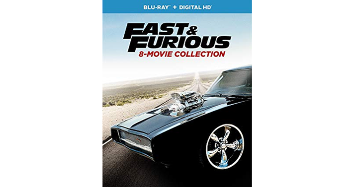Fast & Furious 8-Movie Collection Blu-ray + Digital Box Set – Just $29.99!