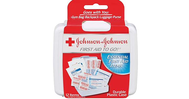 Johnson & Johnson First Aid To Go Kit (Pack of 12 Items) – Just $.99!