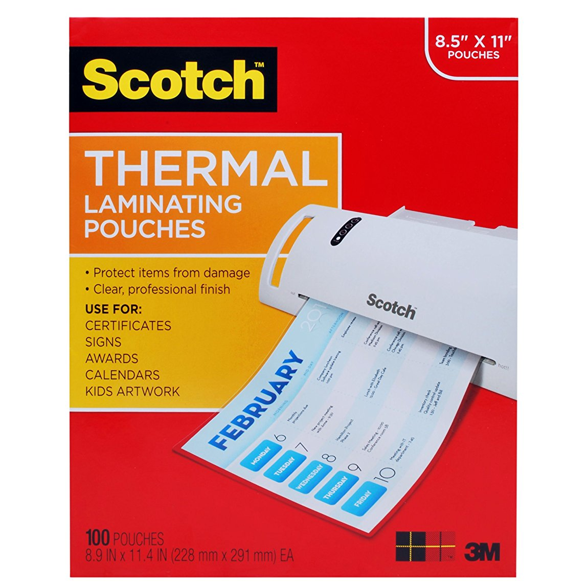 Scotch Thermal Laminating Pouches 100 Pack Only $9.99! (Reg $24)