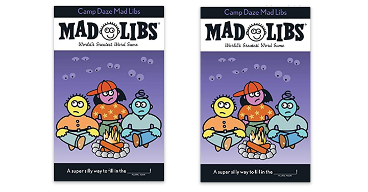 Camp Daze Mad Libs Paperback Only $1.93! (Reg. $5) Fun Road Trip Game!