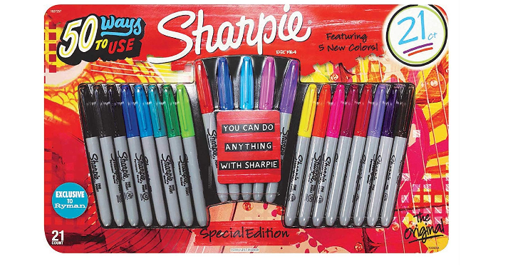 Sharpie The Original Fine Permanent Marker, 21 pack Only $8.68!
