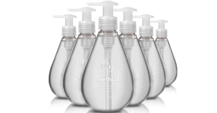 Method Gel Hand Soap, Sweet Water, 12 Fl. Oz (Pack of 6) – Only $11.91!