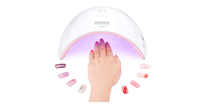 SUNUV LED Nail Dryer Lamp for Fingernail & Toenail Gel Polishes with Sensor Only $9.60! Great Reviews!