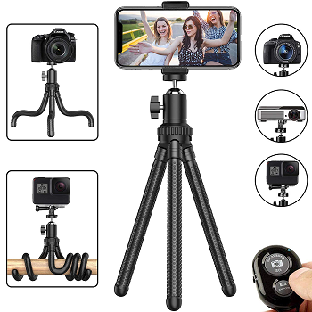 Flexible Cell Phone Tripod with Wireless Remote Only $7.94!