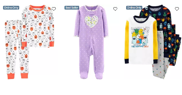 Carter’s: Take up to 60% off Pajamas + FREE Shipping! Prices Start at Only $8 Shipped!