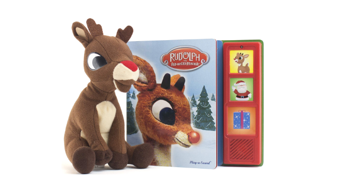 Rudolph the Red-Nosed Reindeer Board Sound Book and Plush Toy Only $3.74! (Reg. $12)