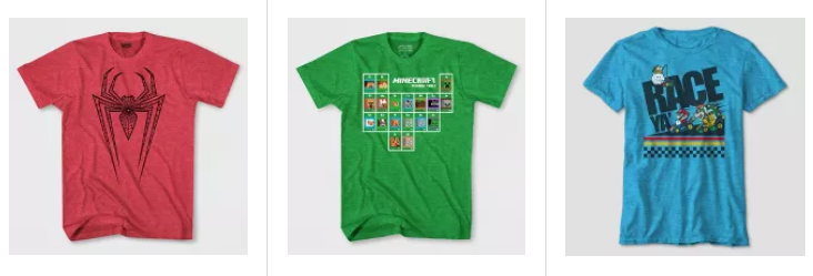 Kids Character Tees Only $7.00 at Target!