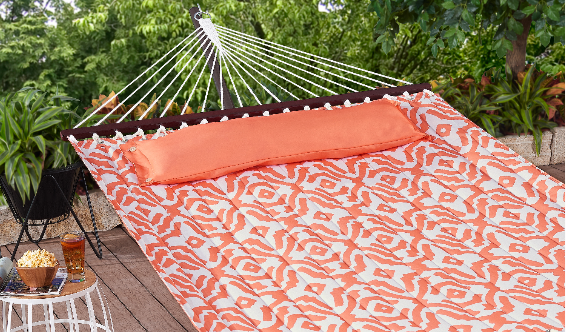 Mainstays Harley Hills Quilted Outdoor Double Hammock Only $54.97!