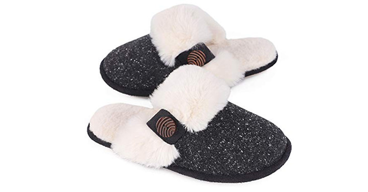 Cute Comfy Fuzzy Knitted Memory Foam Slippers – Just $14.39!