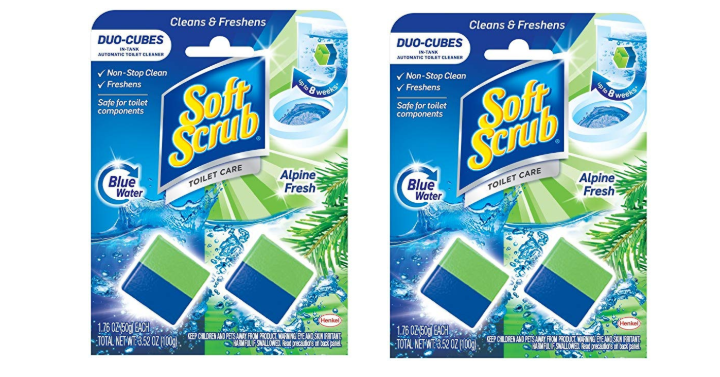 Soft Scrub In-Tank Toilet Cleaner Duo-Cubes, Alpine Fresh, 2 Count Only $1.88 Shipped!