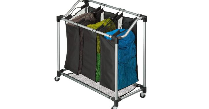 Honey-Can-Do Triple Laundry Sorter with Mesh Bags – Only $27.14!