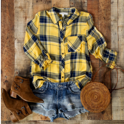 Fall Plaid Button Ups | S-3X for Only $14.99 (Reg. $42.99)