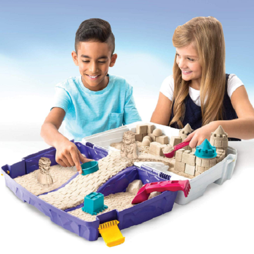 Kinetic Sand Folding Sand Box with 2 lb Kinetic Sand Only $20.69!