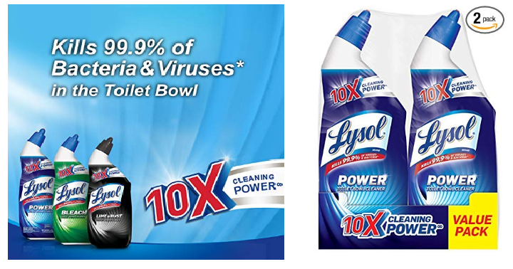 Lysol Power Toilet Bowl Cleaner 24 oz (2 Count) Only $3.20 Shipped! That’s Only $1.60 Each!