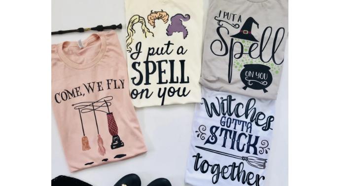 Halloween Witch Graphic Tees – Only $13.99!