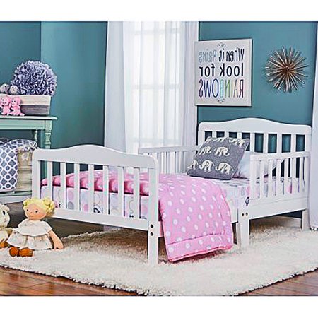 Zimtown White Wooden Toddler Bed Just $59.99!