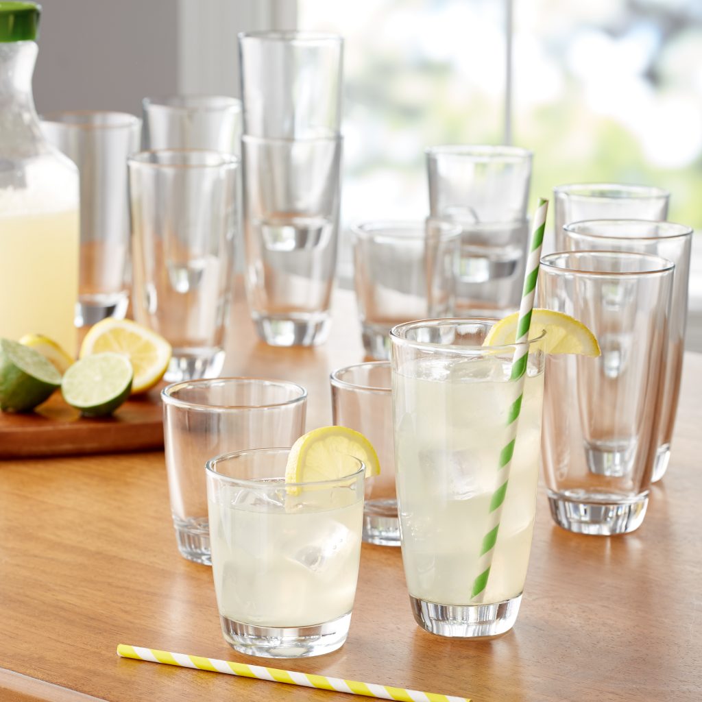 Mainstays 16-Piece Drinkware Glass Set—$13.99!
