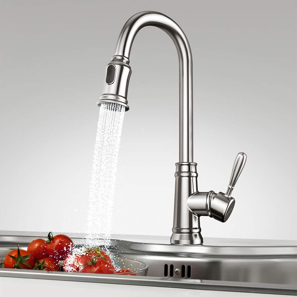 Single Handle Pull Down Kitchen Sink Faucet Only $55.98!