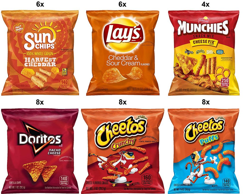 Frito-Lay Cheesy Mix Variety Pack, 40 Count Just $10.16!