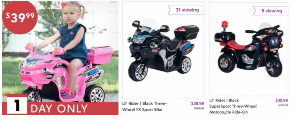 Zulily: Lil’ Rider Ride-Ons Just $39.99 Today Only! (Reg. $199.99)