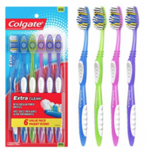 Colgate Extra Clean Full Head Toothbrush, Medium – 6 Count $4.22 Shipped!