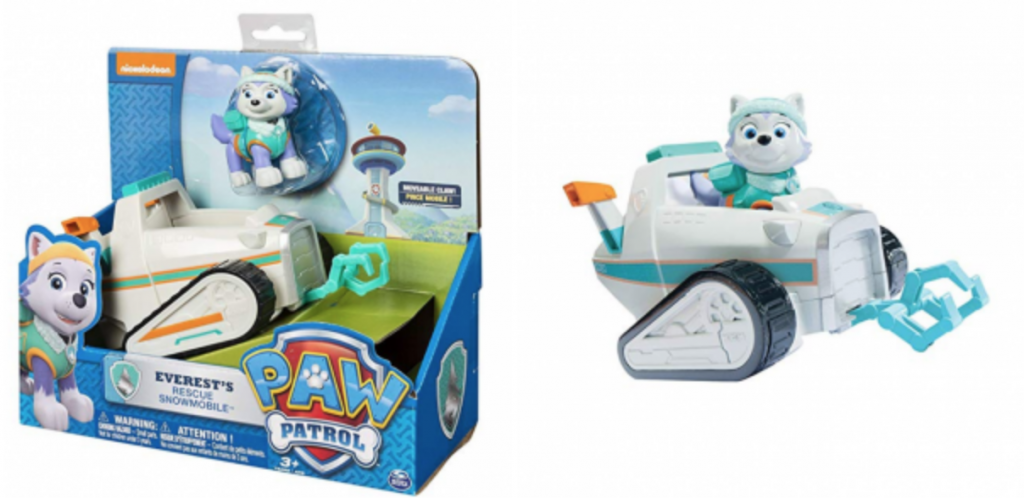 Paw Patrol Everest’s Rescue Snowmobile, Vehicle and Figure Just $7.99! (Reg. $12.99)