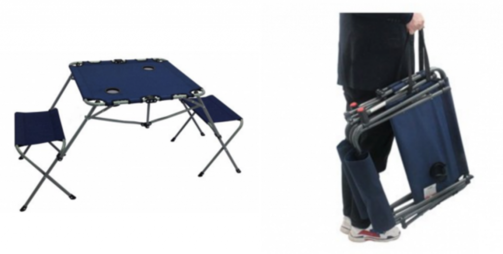 Ozark Trail 2-In-1 Table Set with Two Seats and Two Cup Holders Just $15.99! (Reg. $39.95)