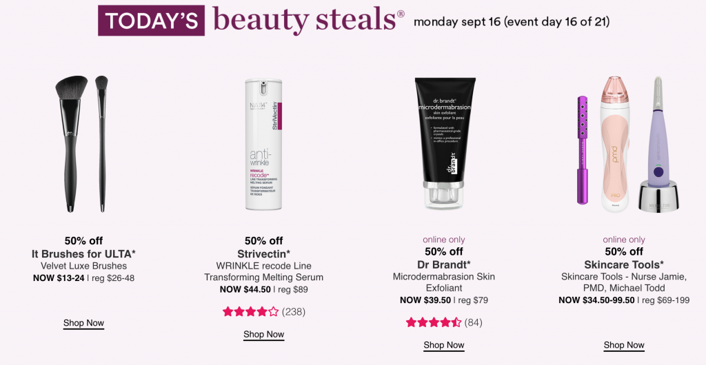 Ulta 21 Days of Beauty Event Day 16! Save 50% Off Brushes, Skincare Tools, Exfoliants & More!
