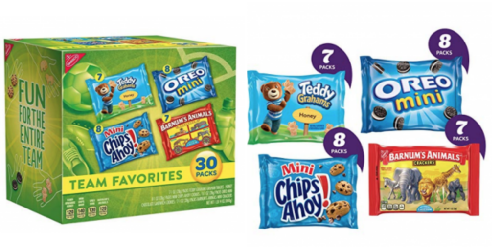 Nabisco Team Favorites Mix – Variety Pack with Cookies & Crackers, 30-Count Box, Just $6.00 Shipped!