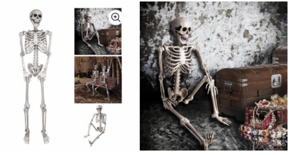 5-Foot Full Body Skeleton Props with Movable Joints Just $42.95! (Reg. $107.95)