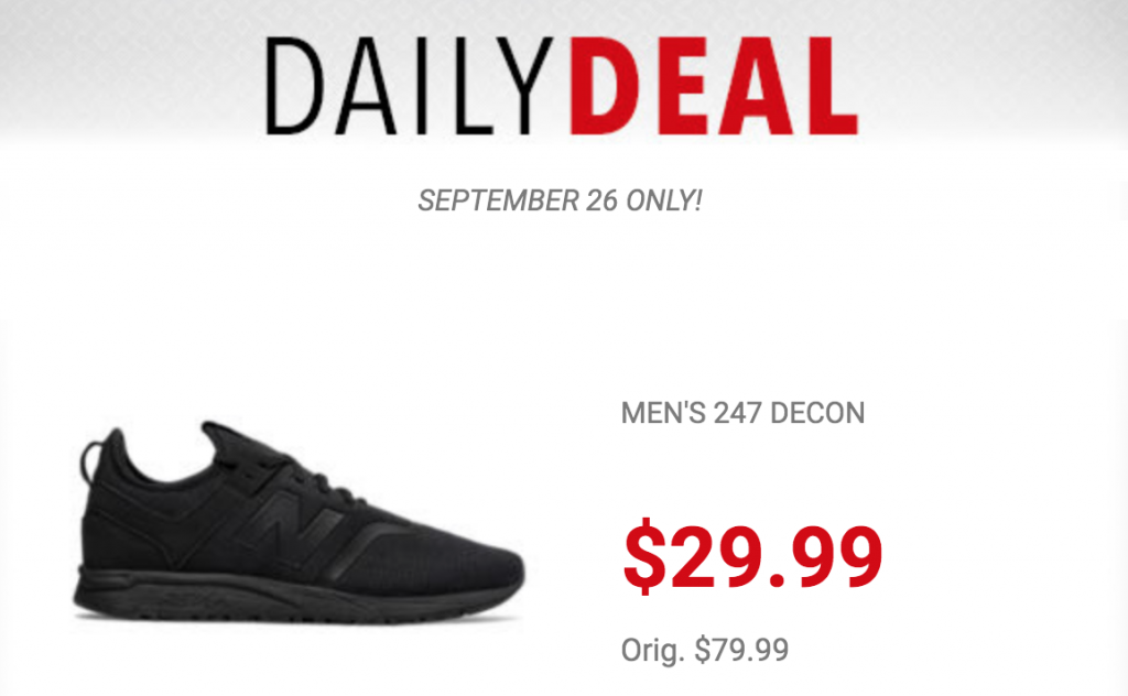 New Balance Men’s 247 Decon Lifestyle Sneakers Just $29.99 Today Only! (Reg. $79.99)