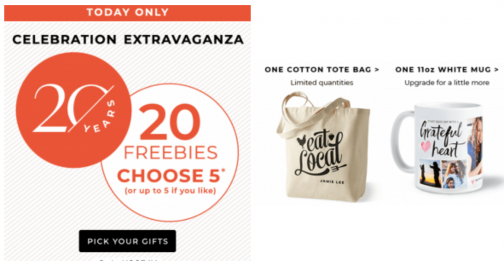 Shutterfly: 20 FREE Gift Options You Pick 5 Just Pay Shipping!