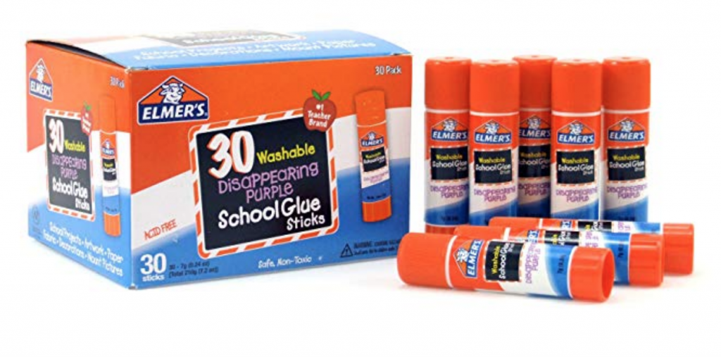 Elmer’s Disappearing Purple School Glue, Washable, 30 Pack Just $7.02!